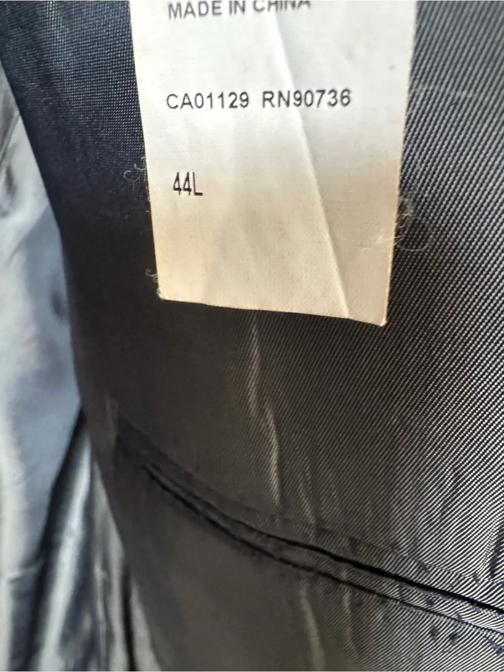 Calvin Klein Charcoal Gray Two-Piece Suit 44L